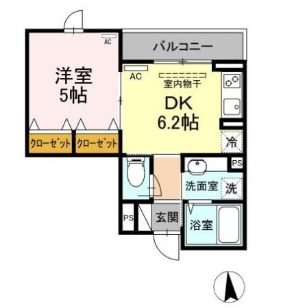 セジュール東糀谷 203号室 間取り