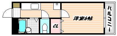 サウスコートⅠ 間取り図