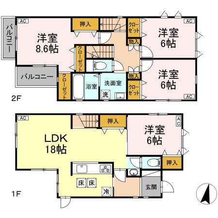 港南6丁目戸建て 間取り