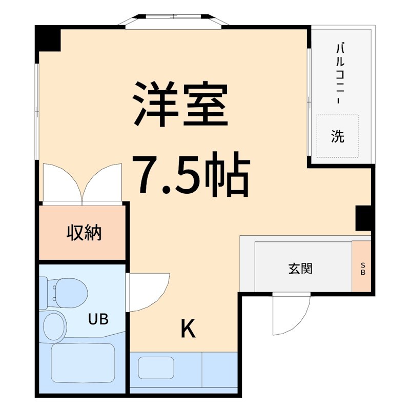 メゾンヒロヤマ 202号室 間取り
