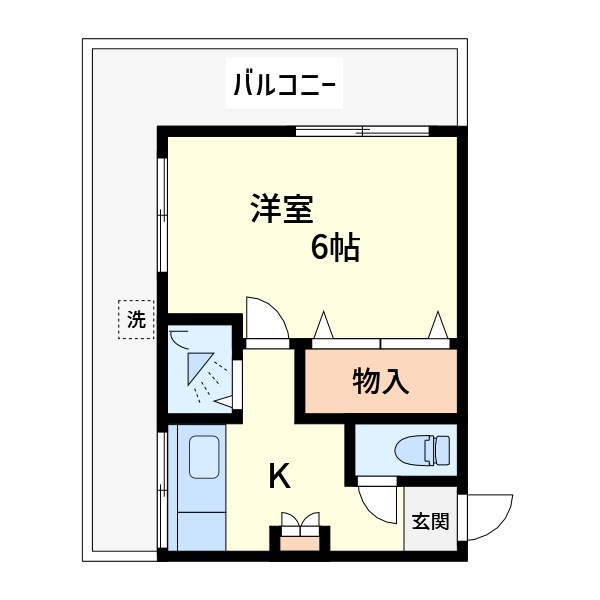竹八マンション 312号室 間取り