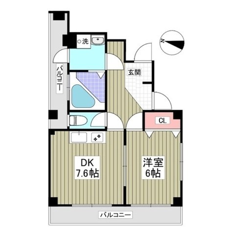 メゾンクミ 402号室 間取り