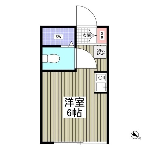 ストラーダ生麦 202号室 間取り