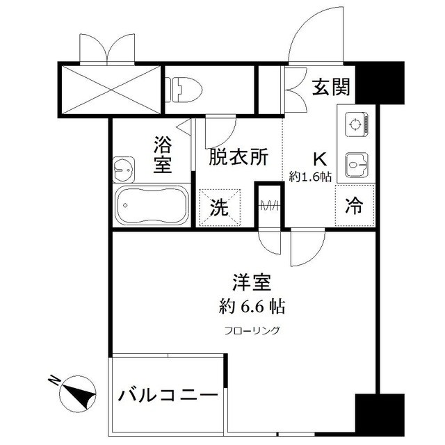 クレール本町 205号室 間取り
