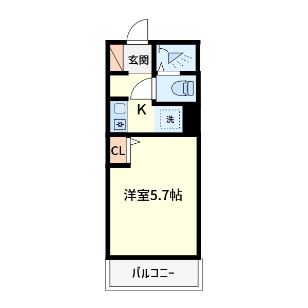 ベインテトレス天神台  203号室 間取り
