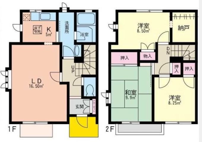 能見台6丁目住宅 3-101号室 間取り