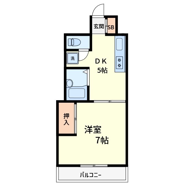 富士見庵ビル 202号室 間取り