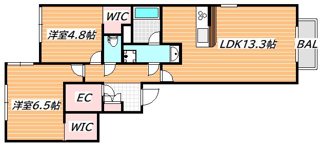 Maison　Calme 間取り図