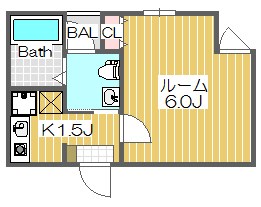 グラニット子安   102号室 間取り