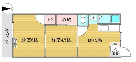 フラッツ山手 間取り