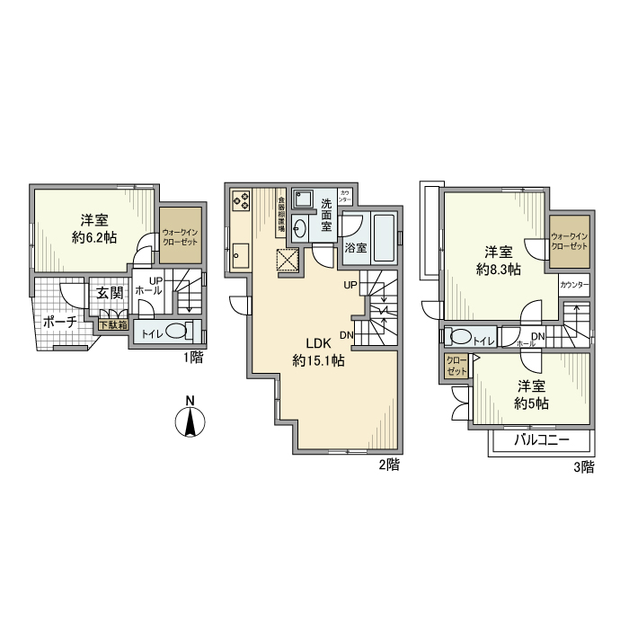 七島町戸建 間取り