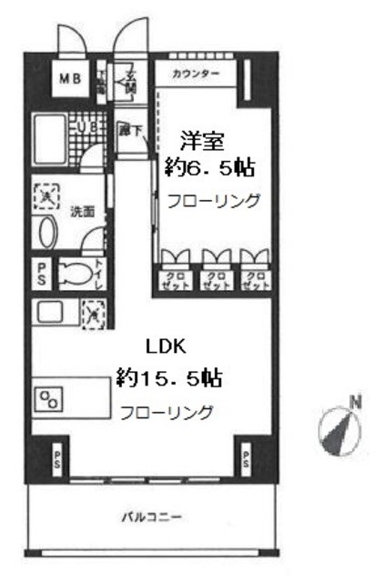 ロジュマン湘南 904号室 間取り