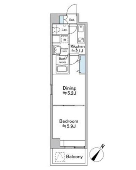 ソナーレ横浜 401号室 間取り