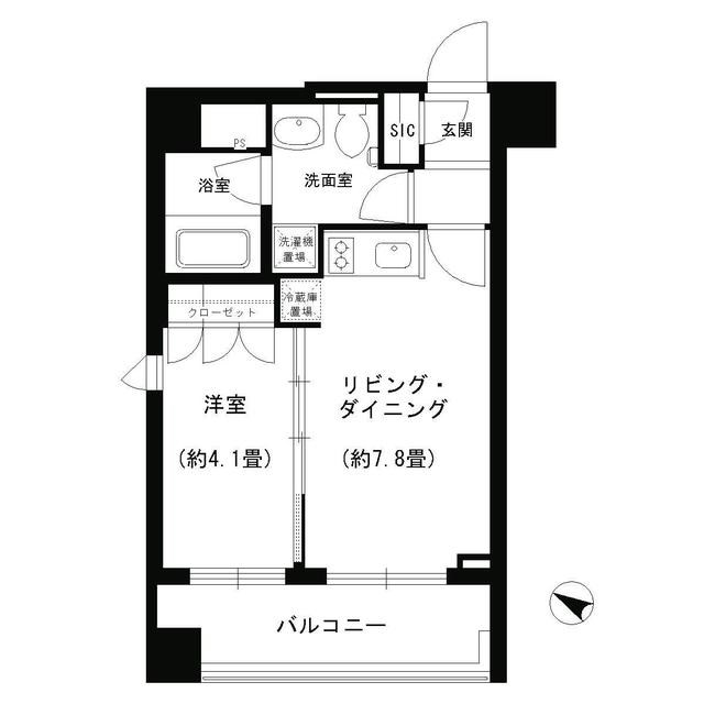 PORTO PARTIRE YOKOHAMA 410号室 間取り