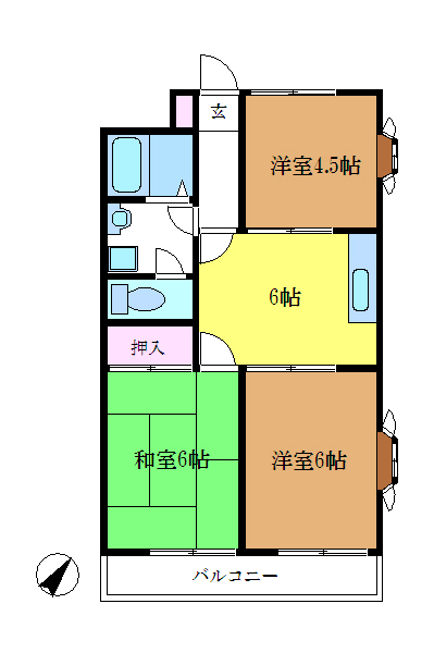 ＫＨハイム 201号室 間取り