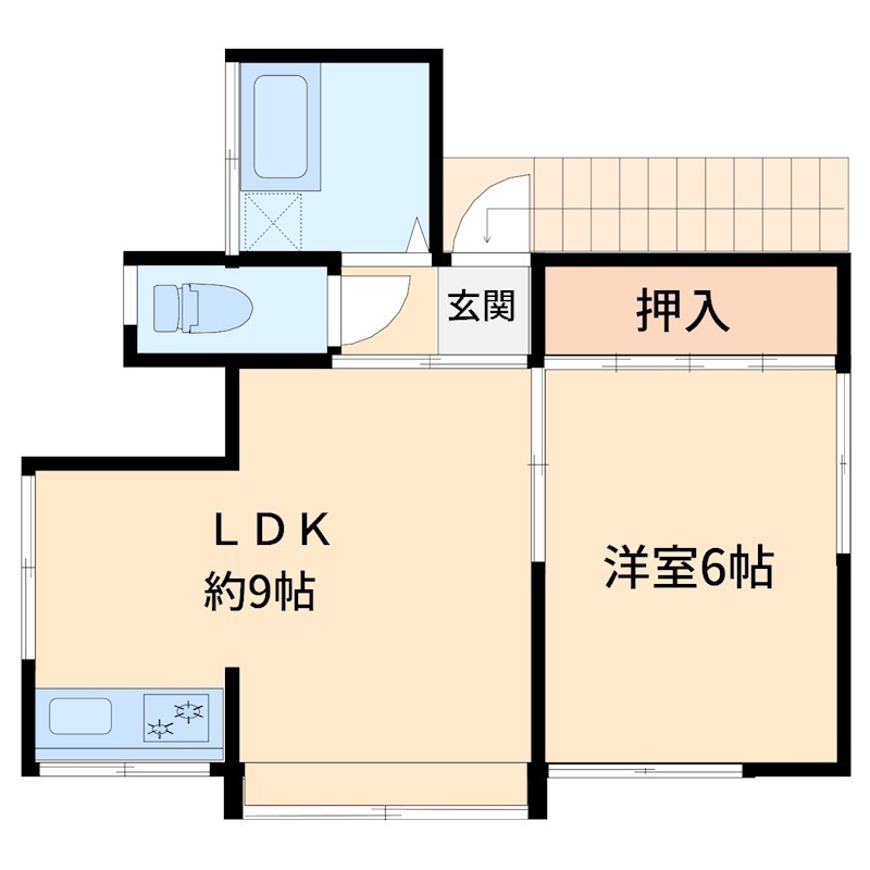 杉山荘　1号棟 間取り