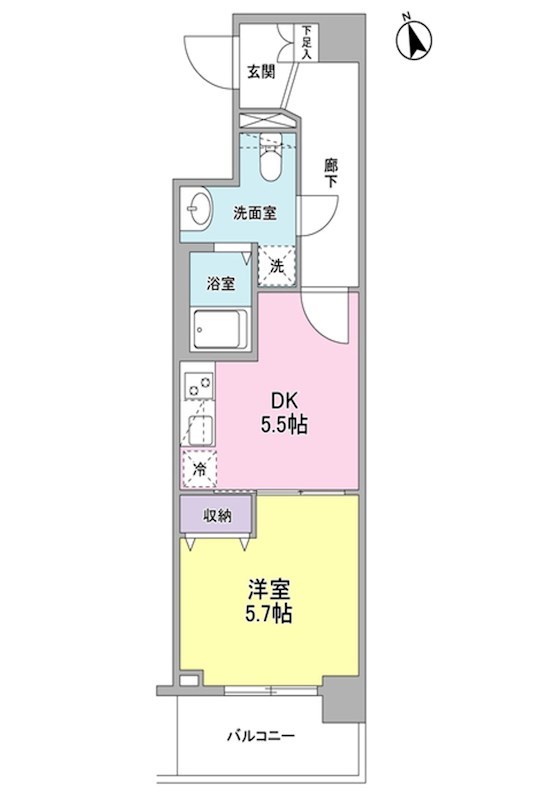 メルベイユヨコハマ 602号室 間取り