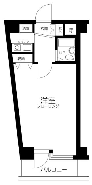 ピュアシティ横浜 509号室 間取り