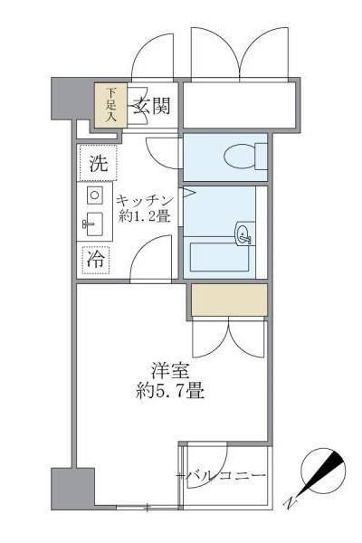 ＫＤＸレジデンス横浜関内 202号室 間取り