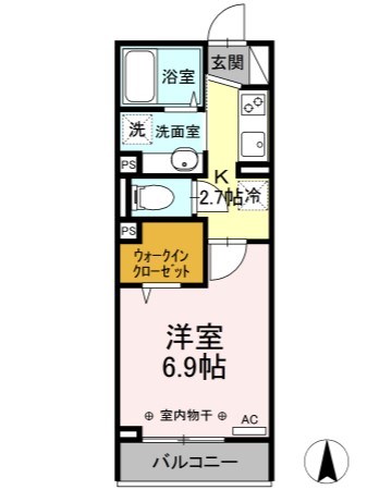 グランベリー 202号室 間取り