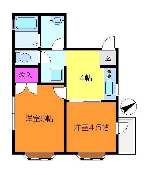 丸惣ビル 201号室 間取り