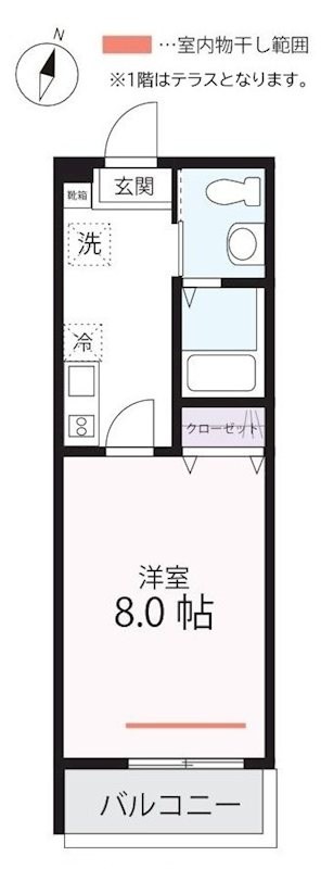 ハーミットクラブハウス鶴見市場Ⅱ(仮) 間取り