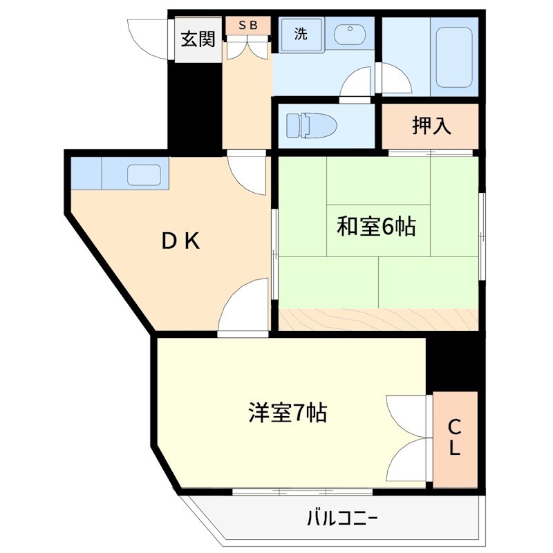 アクセスマスダ 201号室 間取り