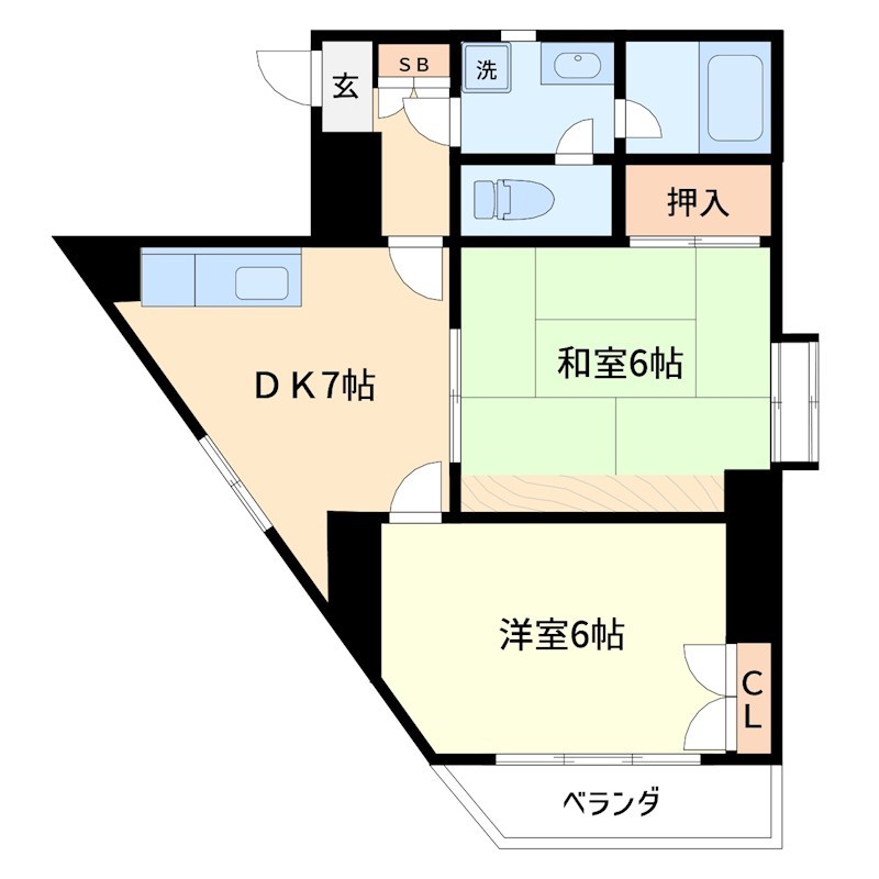 アクセスマスダ 301号室 間取り