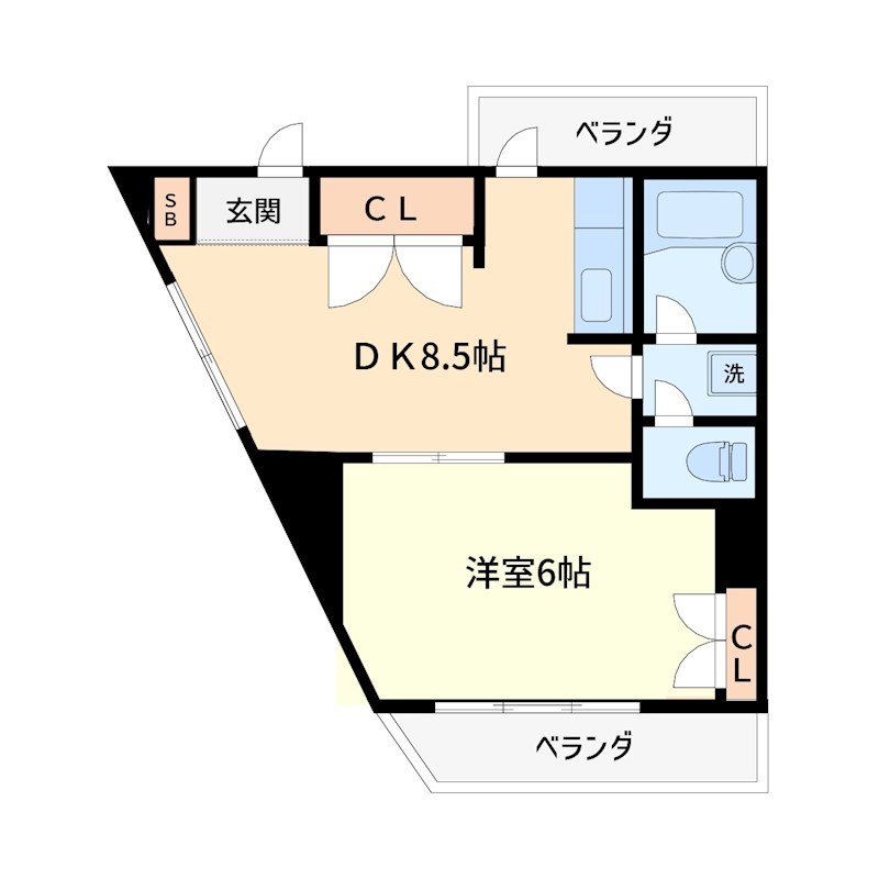 アクセスマスダ 501号室 間取り