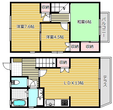 シャルマンエストA棟 間取り