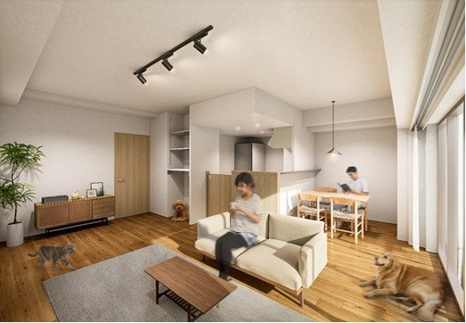 リーラ横浜川和町 リビング