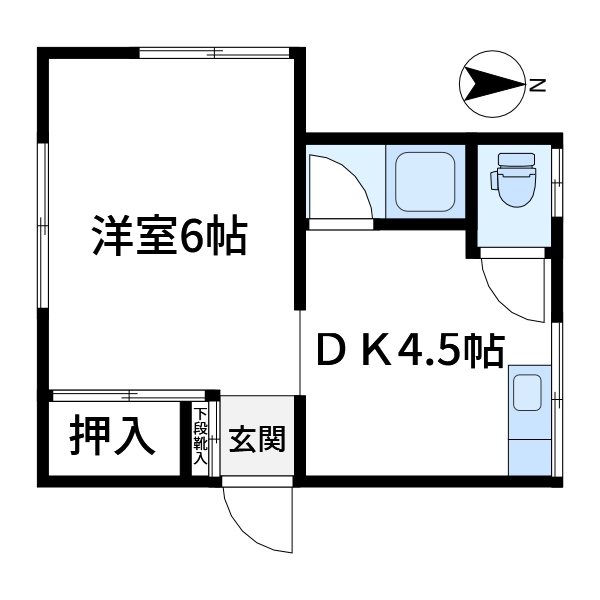 栗谷コーポ 間取り