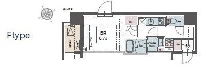 ラグゼナ磯子 706号室 間取り