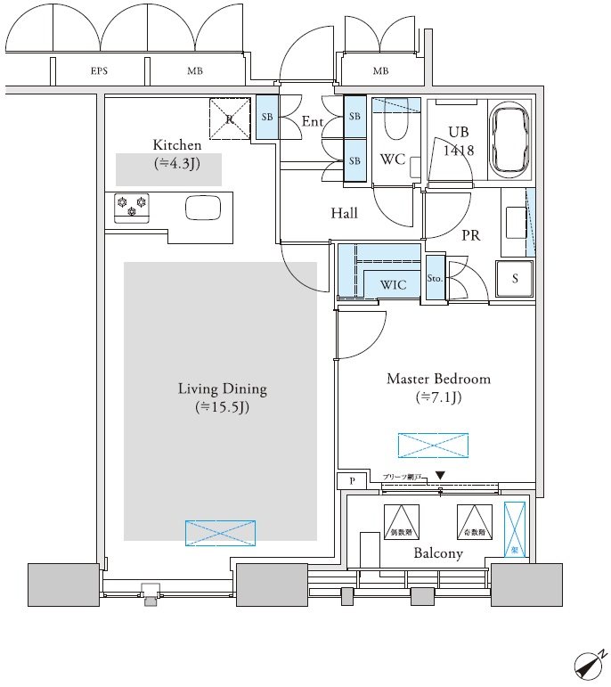Ｄマークス西新宿タワー 間取り