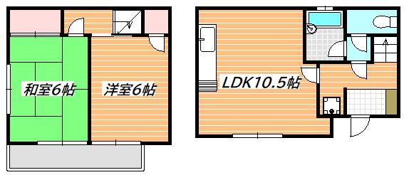 市川市広尾1丁目戸建 間取り図