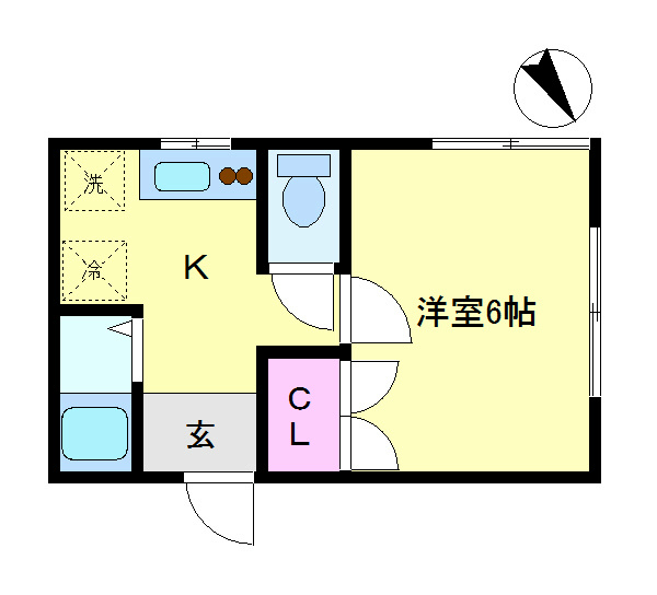 ハイツオモダカ  間取り