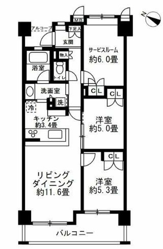 プレシス横濱新杉田 間取り