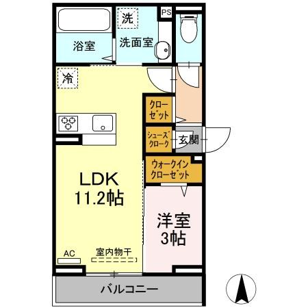 D　paina紺屋町 間取り