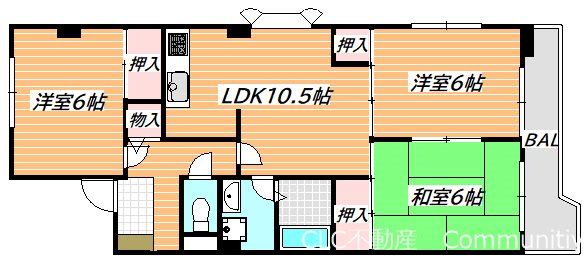タウンコート丸義 間取り