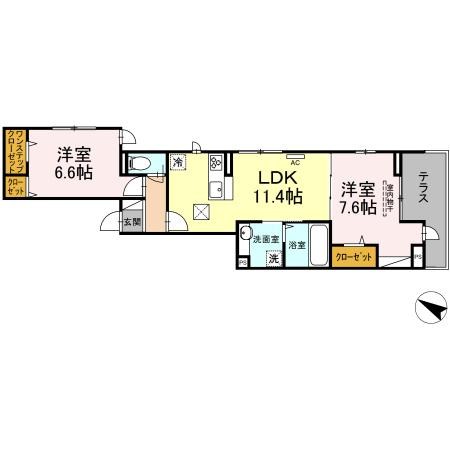 Villa　Glycine 間取り