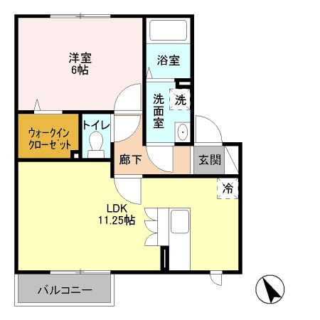 クレスタ広尾 間取り図