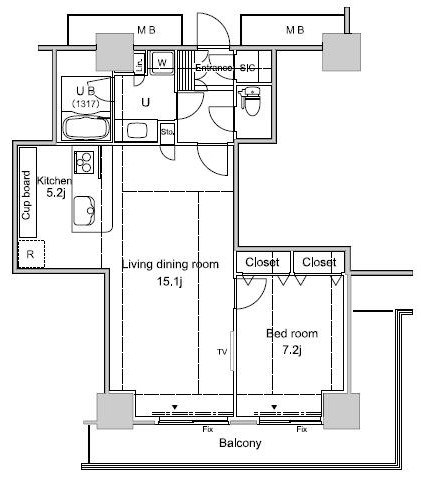 パシフィックロイヤルコートみなとみらいアーバンタワー 間取り