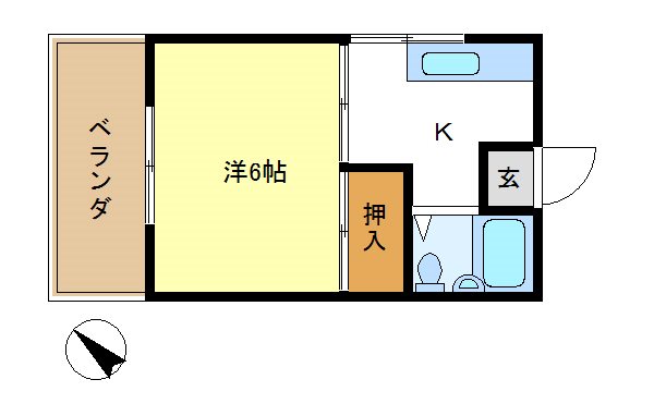 Mコーポ 106号室 間取り