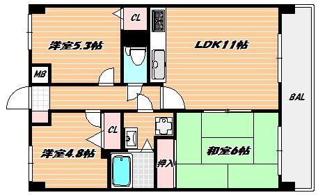 ケイエル市川 間取り図