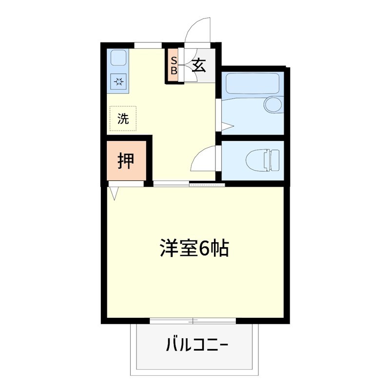 ドミールＭ 102号室 間取り