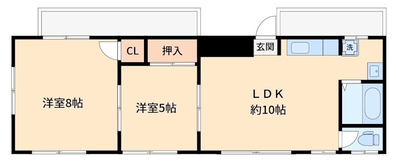 磯子クリス・コーポ 間取り