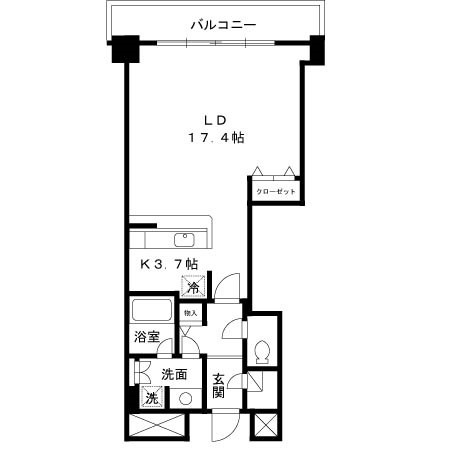 パシフィックロイヤルコートみなとみらいオーシャンタワー 910号室 間取り