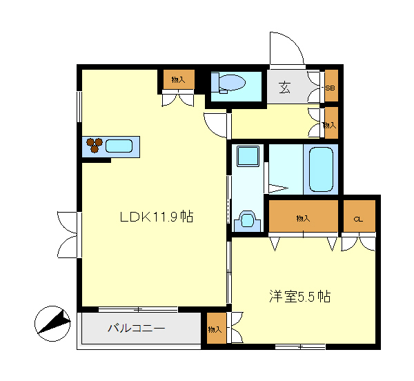 アリビオイケガミ 間取り