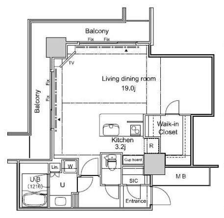 パシフィックロイヤルコートみなとみらいオーシャンタワー 間取り