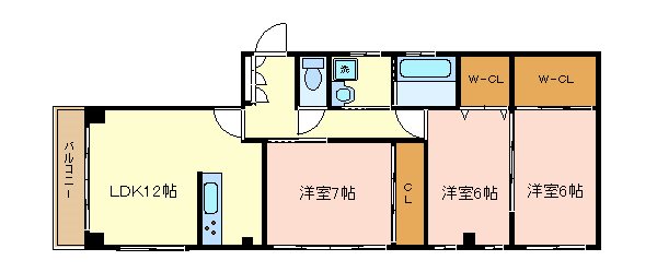 カーサ・フレール 302号室 間取り